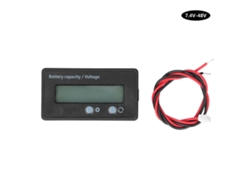 Voltímetro Con Monitor Lcd Para Batería, Capacidad Y Voltaje De 7,4 V A 48 V Para Baterías De Litio.