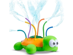 Aspersor de agua giratorio con forma de tortuga ELORY para jardines, ideal para niños y bebés.