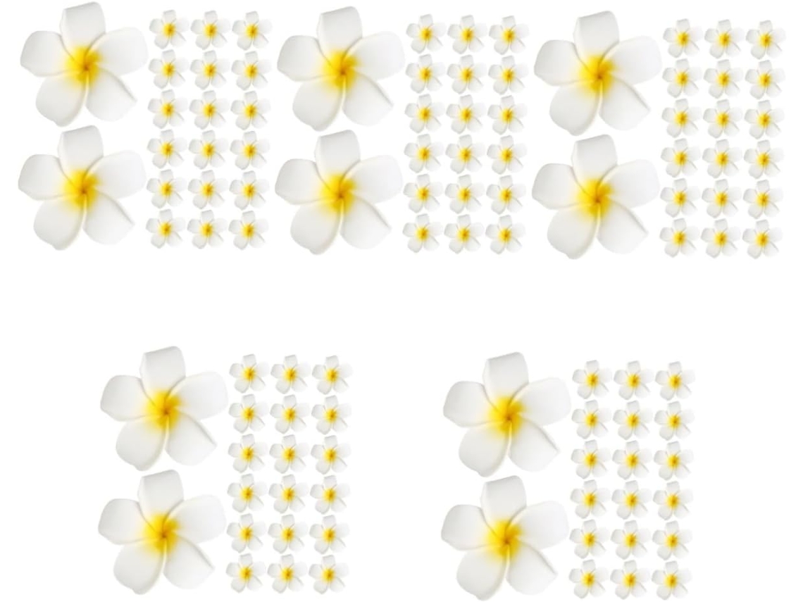 100 Pièces Frangipanier Artificiel Coiffe De Fleur Plumeria Joyaux De Cheveux Para Femmes Épingle...