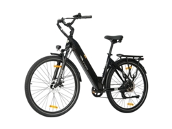 Bicicleta eléctrica Ttgo C3 Se, 250 W, 36 V, 18 Ah, ruedas de 28 pulgadas, autonomía de 120 km, frenos de disco, suspensión delantera, Shimano de 7 velocidades, color negro.