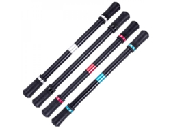 Paquete De 4 Bolígrafos Giratorios Profesionales Con Goma Abs Tpr Negra Para Ejercitar La Flexibilidad De Los Dedos, 22 Cm