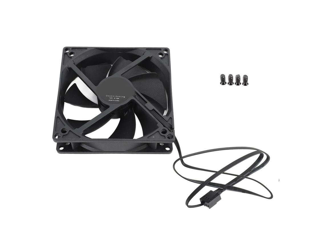Ventilador De Caja Pwm De 100mm Con Doble Bola 4pin 1800rpm Control De Temperatura Refrigeración De Pc