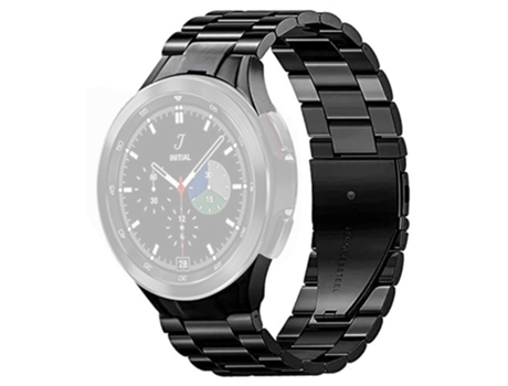 Correa de acero inoxidable con hebilla para Samsung Galaxy Watch4 Classic 42mm/46mm/Watch4 40mm/44mm - negro
