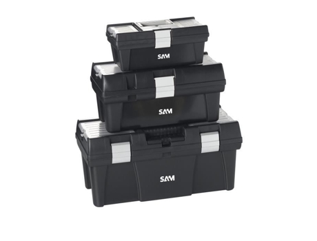 Juego De 3 Cajas De Herramientas De Pvc SAM OUTILLAGE Cao-Pack