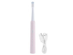 Cepillo De Dientes Eléctrico Rosa Sn301 Con Cabezal Suave, Blanqueador, Resistente Al Agua Y Recargable Por Usb.