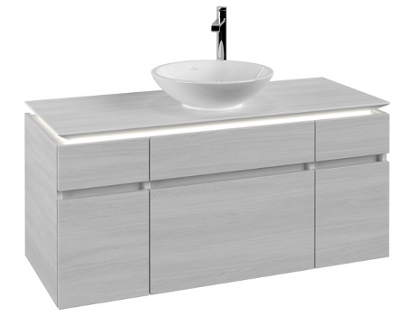 Mueble de lavabo Villeroy &amp Boch Legato B578 1200x550x500mmLavabo céntrico iluminación LED