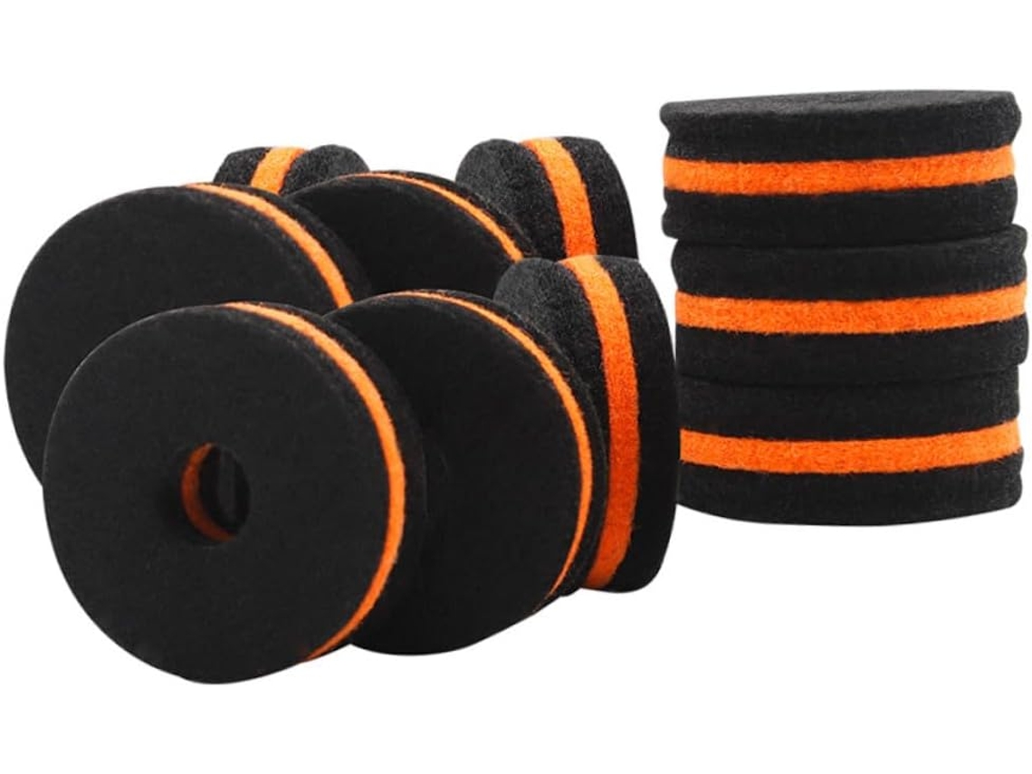 Conjunto De 10 Peças De Feltro Para Pratos De Bateria - Feltro Antirriscos - Acessórios Práticos