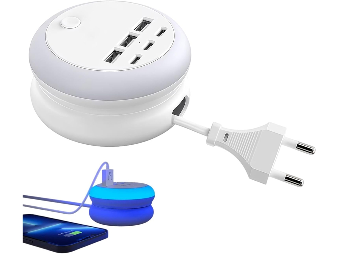 Estación de carga multi-USB - Dispositivo portátil ajustable SFUSHOS