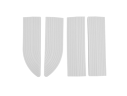 4 Limitadores De Puerta Antideslizantes De Goma Para Aspiradora Y Silla De Ruedas (sin Montaje)