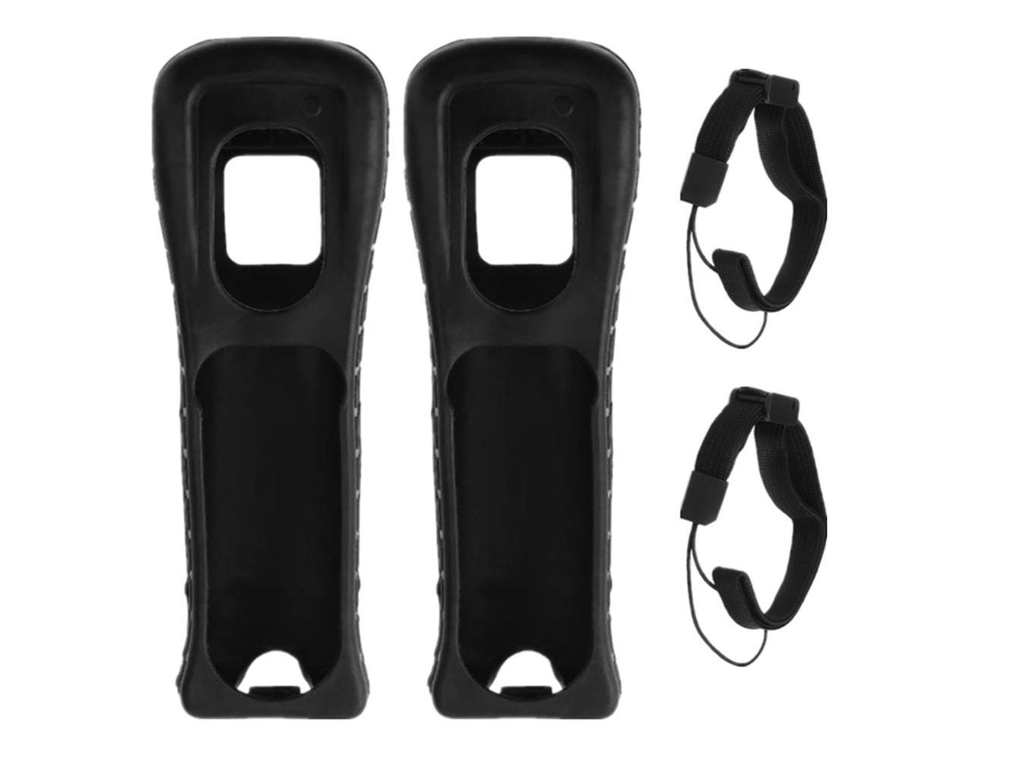 Capa De Silicone E Pulseira Compatível Com Controle Remoto Wii, Anti-derrubada E Resistente