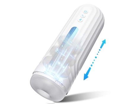 Masturbador masculino telescópico automático (blanco) YIZHOOD