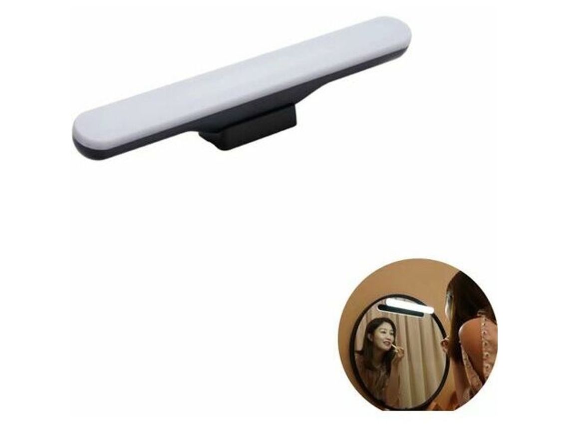 Lámpara De Baño Sin Agujeros Inalámbrica Recargable Con Luz Led Regulable Para Maquillaje Y Escritorio
