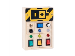 Tablero Ocupado Con Botones Led Juguete Sensorial De Madera Juguete Educativo Para Niños Niñas Regalo Bebé
