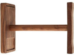 Soporte De Madera En Forma De T Para Auriculares De Videojuegos, Organizador Con Acabado Rústico, Mesa