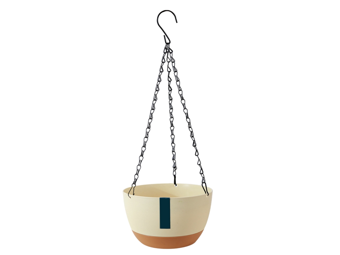 VVJIJILLY Vasos Suspensos Para Uso Interno E Externo, Vasos De Flores Suspensos Com Autoirrigação, Com Orifícios De Drenagem E Bandeja Removível, Design De Vent