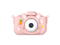 Cámara infantil Digitallab Mini Rabbit de 4800 W y 2,0 pulgadas IPS con doble cámara, color rosa
