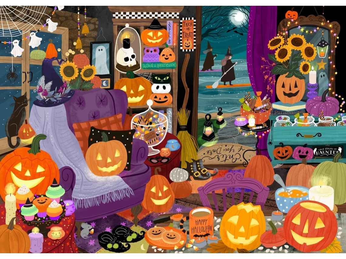 Rompecabezas de 1500 piezas "La hora de las brujas de Halloween"