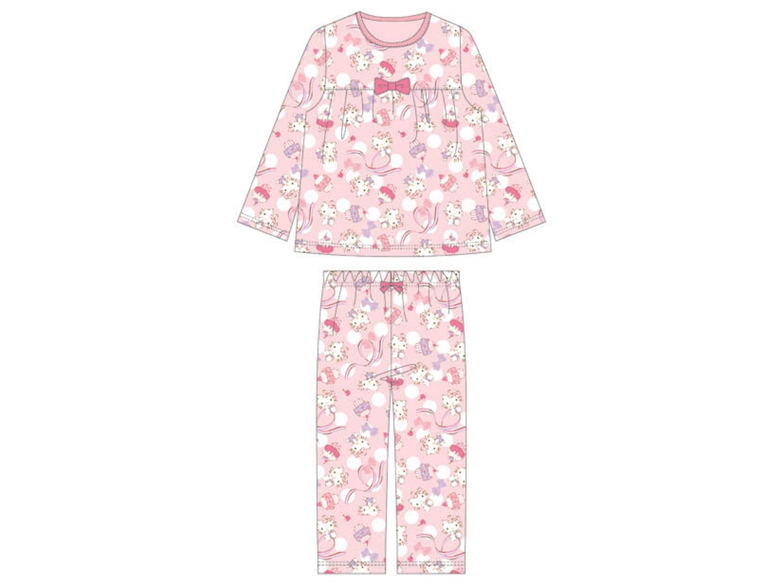 Pijama infantil 5/6 años Hello Kitty Dots