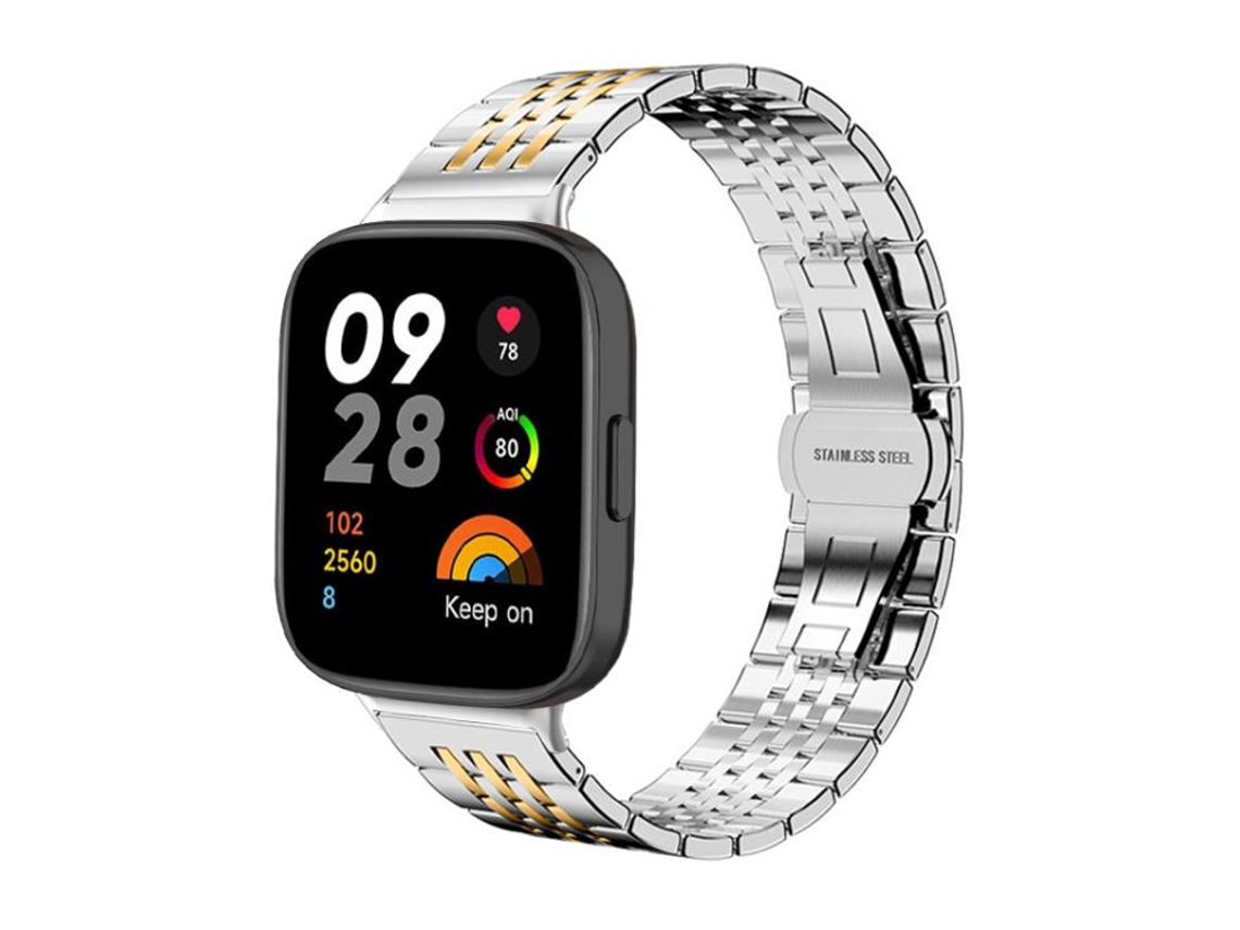 Pulsera para Redmi Watch 3 - Acero inoxidable - Siete biseles (20 mm)