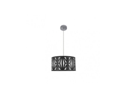 Lámpara colgante Katerina 1xe27 Cromo/Madera negra Regx40x40 Cm Fabrilamp