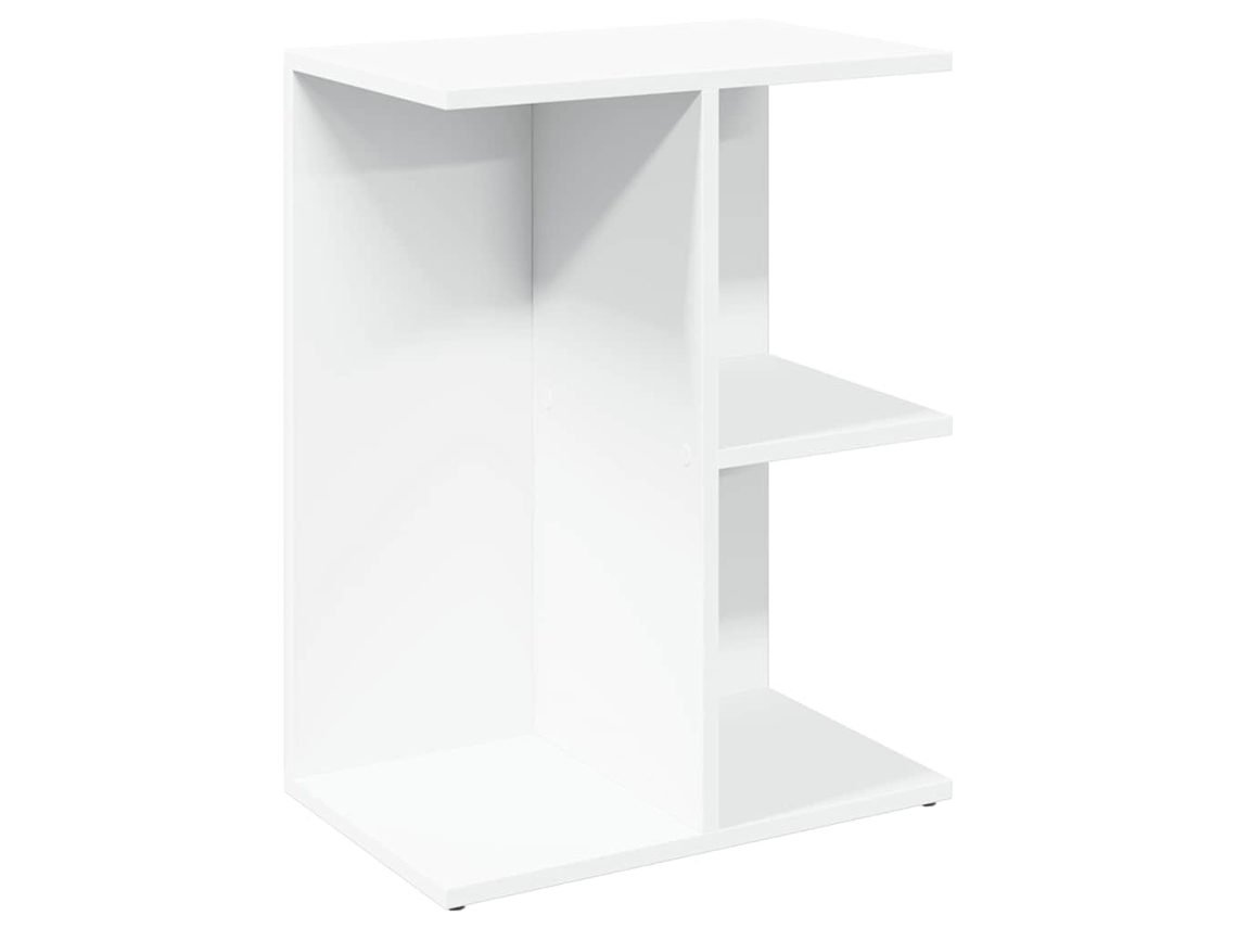 Mesita de noche 46,5x29x61cm Derivados de madera Blanco MAISON EXCLUSIVE