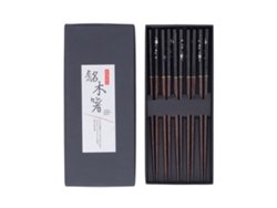 5 Pares De Dispensadores De Cerveza Reutilizables De Madera De Palisandro De 23 Cm, Seguros Para Sushi Y Ramen, Estilo Japonés. Regalo Ideal.