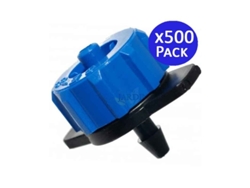 Gotero Autocompensante 8 Litros/Hora Desmontable Pack X 500 Gotero Pinchado Apto para Microtubo SUINGA