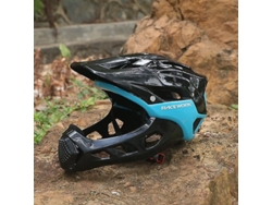 Casco profesional MDUG para hombre, para ciclismo de montaña y de carretera, talla pequeña, negro y azul.