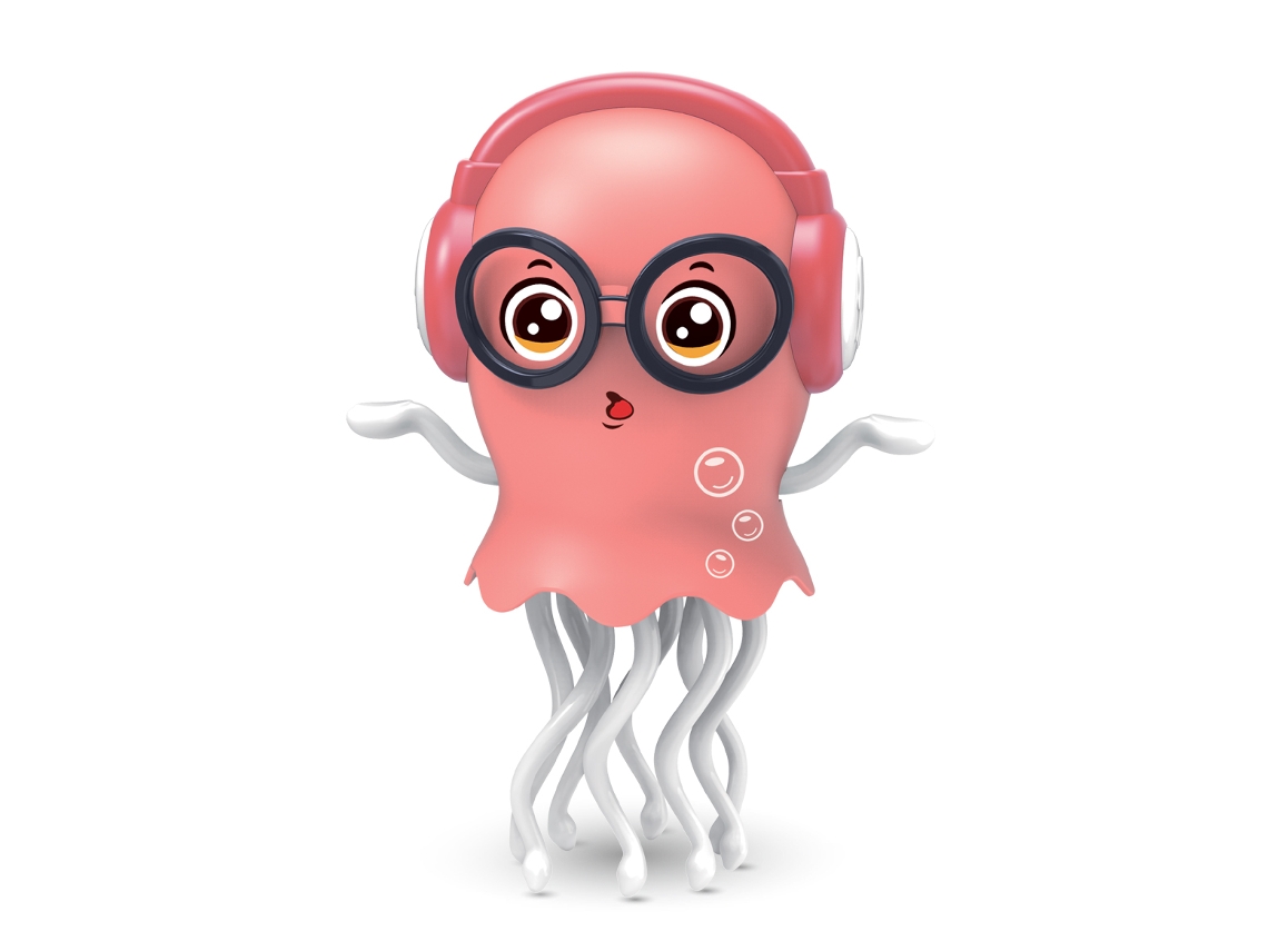 Pulpo bailarín, juguete electrónico interactivo para niños, diseño de dibujos animados, MDUG (rosa)