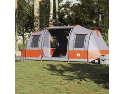 Tienda de campaña impermeable tipo túnel para 4 personas, gris/naranja, Wsd957093, Lovely Home