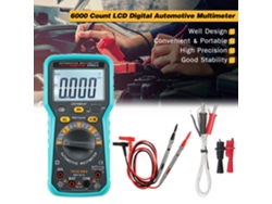 Multímetro Digital Automotriz De 6000 Cuentas True Rms Con Linterna Y Pantalla Lcd Universal.