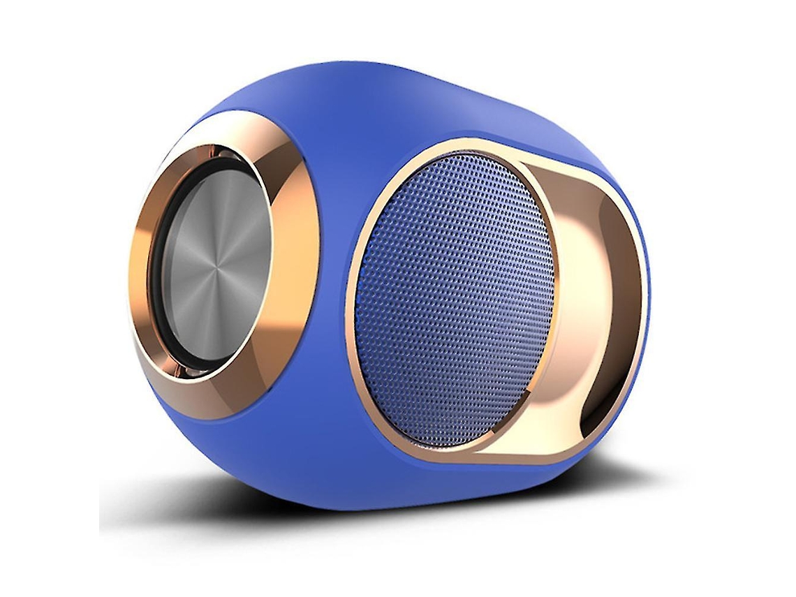 Altavoz inalámbrico azul, altavoz estéreo Bluetooth, altavoces de reproductor de música Chennnls