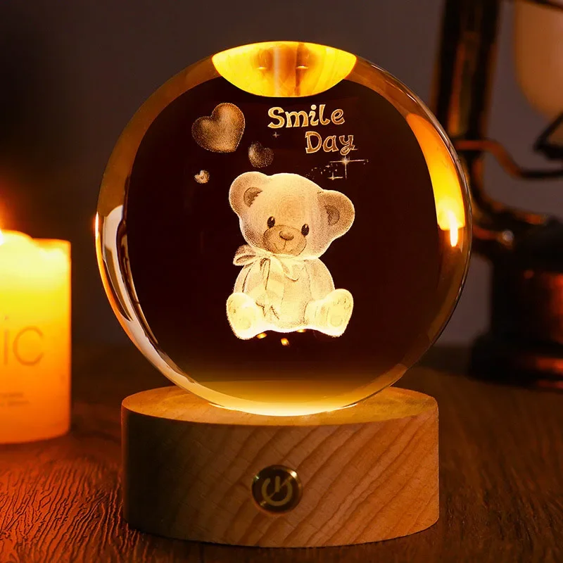 (estilo 20 60 Mm) Bola De Cristal De 60 Mm Grabada Con Láser 3d