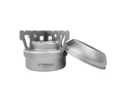 Fogão De Camping Portátil A Álcool Mini Com Suporte De Titânio Para Mochilismo Sobrevivência Eficiência De Queima