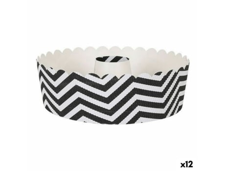 Molde para Horno QUTTIN Negro 4 Piezas 18 x 6 cm (12 Unidades)