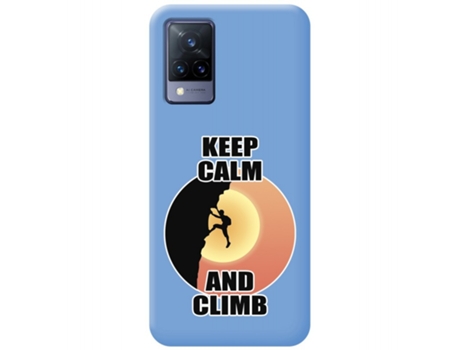 Carcasa Vivo V21 5G TUMUNDOSMARTPHONE Silicona Líquida Dibujos Azul