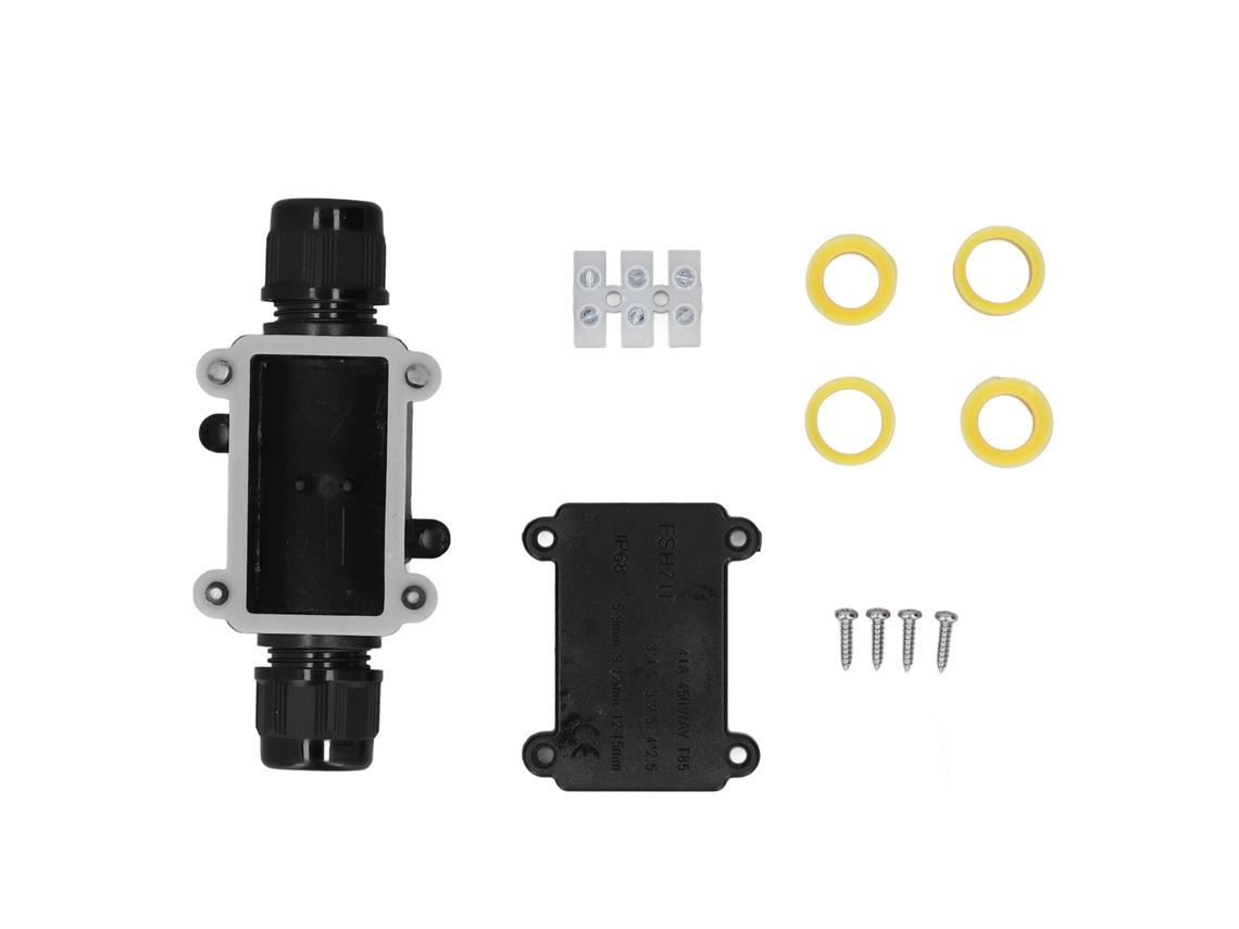Caja De Conexiones Impermeable Ip68 Para Exteriores, Conector Eléctrico De 3 Vías Para Cables De 5 A 9 Mm, 9 A 12 Mm Y 12 A 15 Mm.
