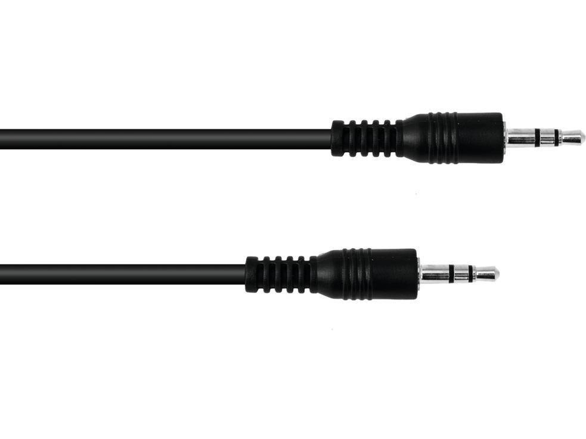 Cable Jack OMNITRONIC 3.5 Stereo 3m bk