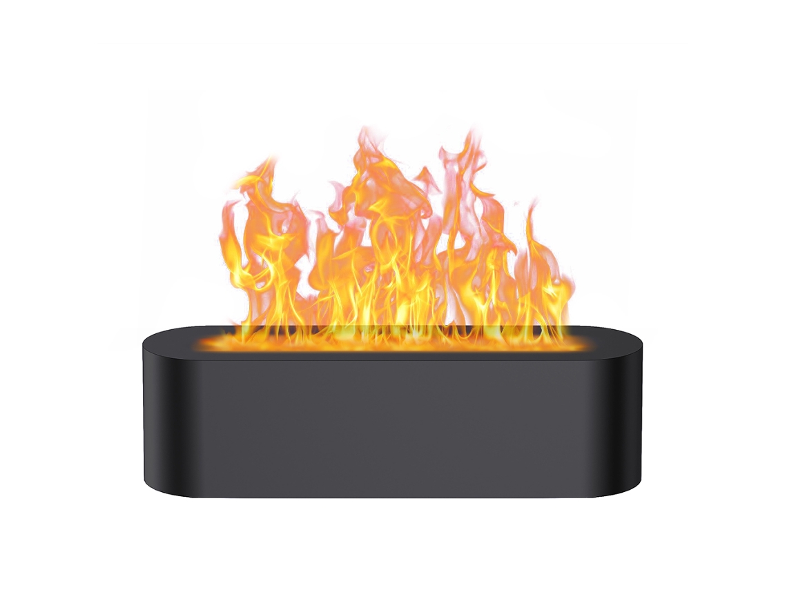 Humidificador ultrasónico, generador de vapor frío, atomizador de aceites esenciales, lámpara de aromaterapia Mdug (negro)