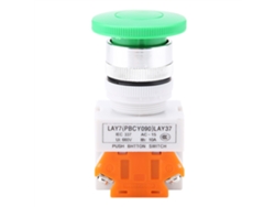 Botão De Pressão Momentâneo Com Recarga Automática 22mm Lay37-11m Interruptor Verde