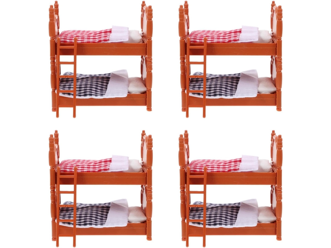 Litera De Madera Para Muñecas, 4 Piezas, Muebles, Accesorios Para La Casa, Decoración.