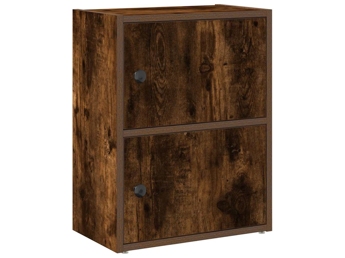 Maison Exclusive - Estantería De Madera De Ingeniería Roble Ahumado 40x24x52 Cm