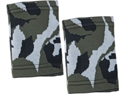 Juego de 2 muñequeras de nailon con estampado de camuflaje, ideales para deportes, actividades al aire libre y tenis.