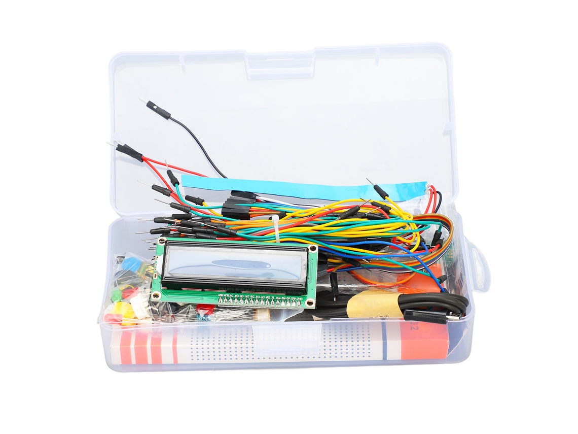 Kit De Inicio Para Desarrollo Con Placa Pi Pico Procesador Rp2040 Pantalla Lcd1602 Kit De Programación