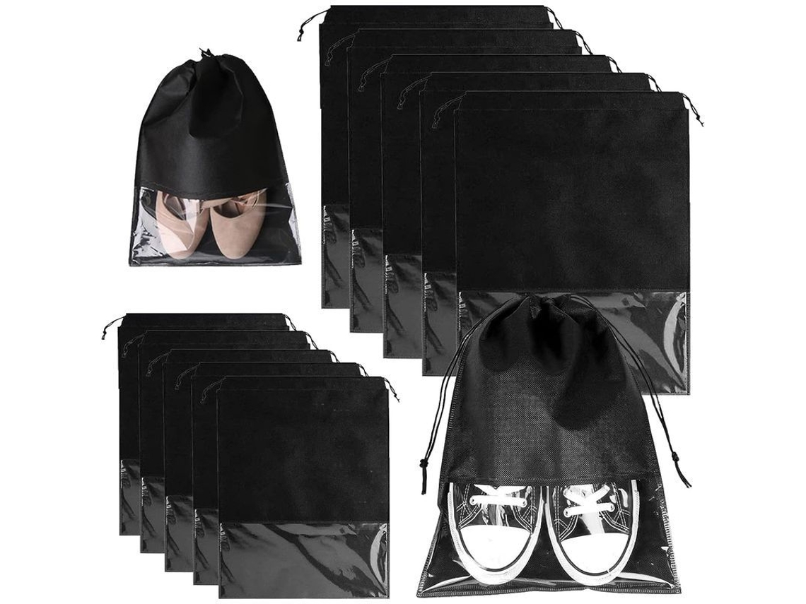 Bolsas Para Zapatos Linjou, Bolsas De Viaje Con Ranura Transparente, Ligeras Impermeables Y Antipolvo