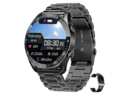 Reloj inteligente 2023 para hombre, deportivo, resistente al agua, con Bluetooth, llamadas, reproductor de música, correa de acero inoxidable, Ly Ebike