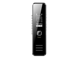 Lector MP3 Sk007 Mini USB Recargable Hd Soporte Tarjeta TF Reproductor de sonido Negro
