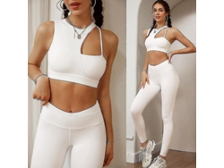 2026-conjunto De Brassier Deportivo Antichoque Y Pantalones De Entrenamiento De Cintura Alta Para Running Y Fitness