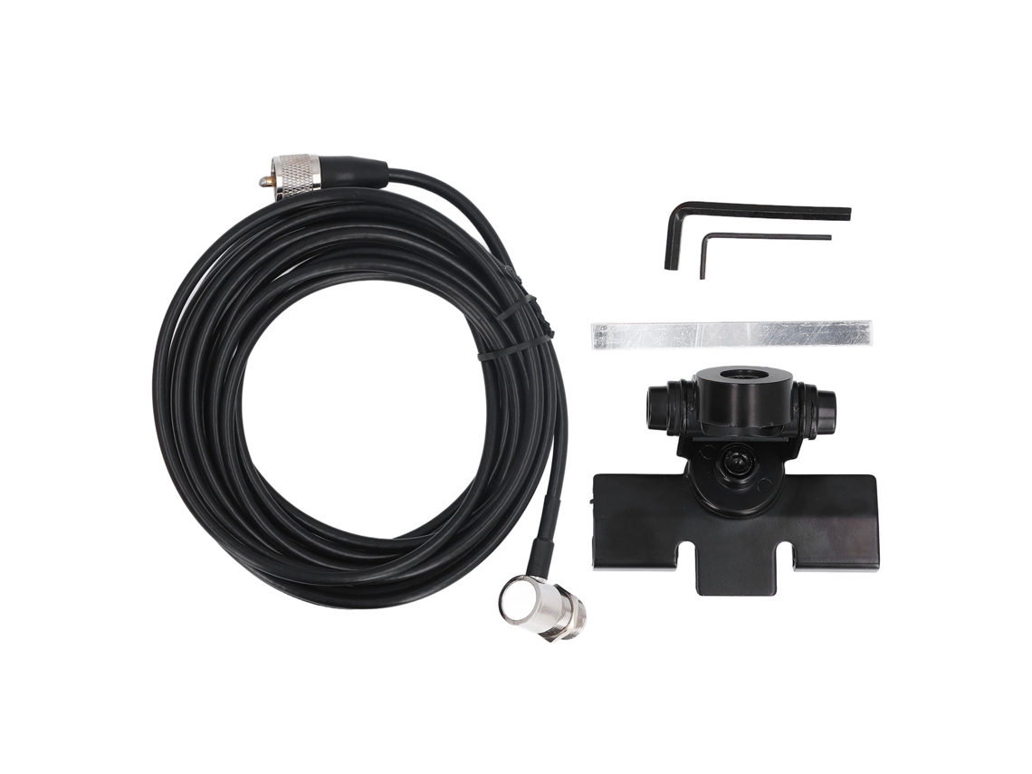 Soporte Para Antena Móvil Con Cable Coaxial Pl259 De 5 M Para Radios Th 9800, Th 7800 Y Otros Modelos Compatibles.