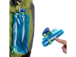 Botella de agua de viaje plegable y reutilizable, bolsa de hidratación flexible, fabricada con plástico ecológico.